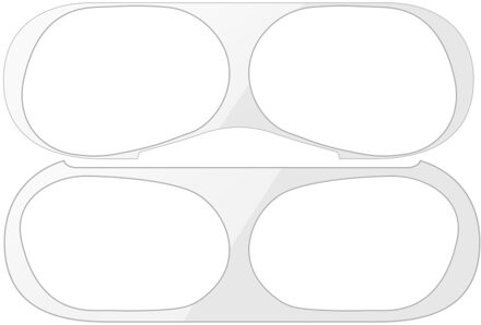 Voor AirPods Pro Dust Guard Metalen Stickers Voor AirPods Pro Opladen Box Stofdicht Binnen Sticker Beschermende Oortelefoon Film zilver