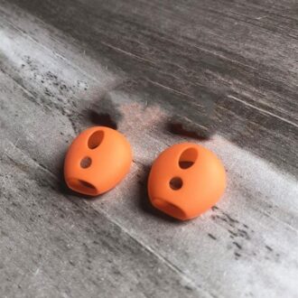 Voor Apple Airpods 2 Anti-Verloren Silicone Soft Mouw Bluetooth Headset Case Ultradunne Non-Slip Oor caps Voor Air Pods Accessoires oranje