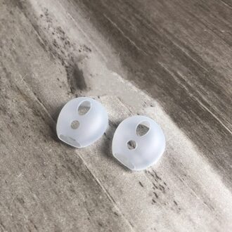 Voor Apple Airpods 2 Anti-Verloren Silicone Soft Mouw Bluetooth Headset Case Ultradunne Non-Slip Oor caps Voor Air Pods Accessoires transparant