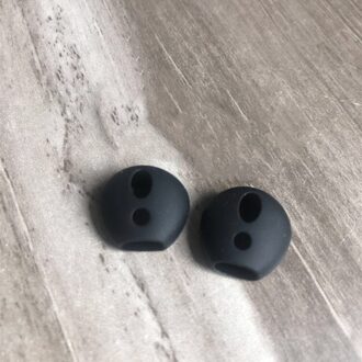 Voor Apple Airpods 2 Anti-Verloren Silicone Soft Mouw Bluetooth Headset Case Ultradunne Non-Slip Oor caps Voor Air Pods Accessoires zwart