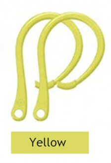 Voor Apple Airpods Pro 1 2 Oorhaak Sport Earing Houder Voor Airpod 1 2 Case Draadloze Blueteeth Oortelefoon Ear Tips accessoires geel