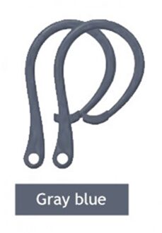 Voor Apple Airpods Pro 1 2 Oorhaak Sport Earing Houder Voor Airpod 1 2 Case Draadloze Blueteeth Oortelefoon Ear Tips accessoires grijs blauw