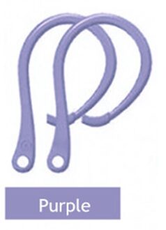 Voor Apple Airpods Pro 1 2 Oorhaak Sport Earing Houder Voor Airpod 1 2 Case Draadloze Blueteeth Oortelefoon Ear Tips accessoires paars