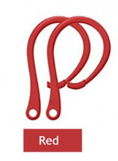 Voor Apple Airpods Pro 1 2 Oorhaak Sport Earing Houder Voor Airpod 1 2 Case Draadloze Blueteeth Oortelefoon Ear Tips accessoires rood