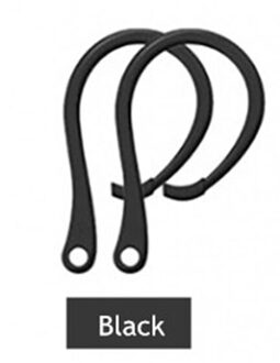 Voor Apple Airpods Pro 1 2 Oorhaak Sport Earing Houder Voor Airpod 1 2 Case Draadloze Blueteeth Oortelefoon Ear Tips accessoires zwart