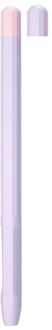 Voor Apple Potlood 2 Case Etui Tablet Touch Stylus Pen Beschermhoes Pouch Draagbare Zachte Siliconen Case paars