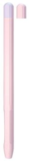 Voor Apple Potlood 2 Case Etui Tablet Touch Stylus Pen Beschermhoes Pouch Draagbare Zachte Siliconen Case roze