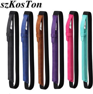 Voor Apple Potlood Cap Houder Nib Mouw Case Cover PU Lederen Beschermhoes Anti-Verloren Case Houder voor Apple Potlood ipencil lucht blauw