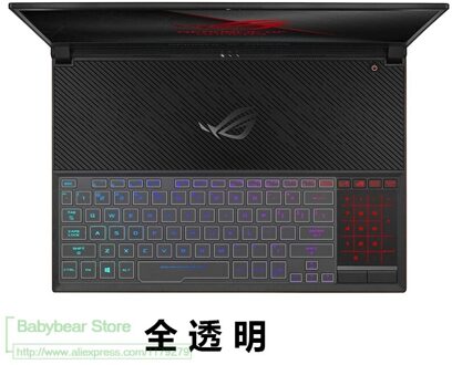 Voor ASUS ROG Zephyrus GX501GI GX501GI GX501 GX531GS GX531GM GX531G 15.6 inch Siliconen Toetsenbord Cover laptop Protector Skin doorzichtig