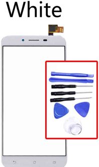 Voor Asus Zenfone 3 Max ZC553KL Touch Screen Digitizer Sensor Glass Panel Vervangende Onderdelen wit-met tool