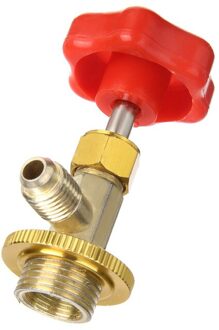 Voor Auto Airconditioning Koelmiddel Open 1Pc Sae Auto Ac Kan Tik Valve Flesopener R134a M14 / 1/4 "Lekvrije Schakelaar