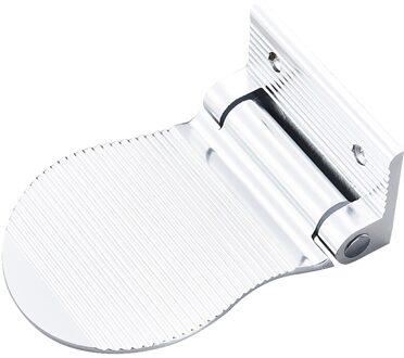 Voor Badkamer Antislip Wassen Voet Stap Plaatsing Matten Scheren Extra Houder Voetsteun Scheren Pedaal Plastic Douche Stap zilver