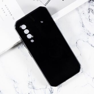 Voor Blackview BL6000 Pro 5G Terug Ring Holder Bracket Telefoon Case Cover Tpu Zachte Siliconen Op BL6000Pro BL6000 / TPU Case zwart