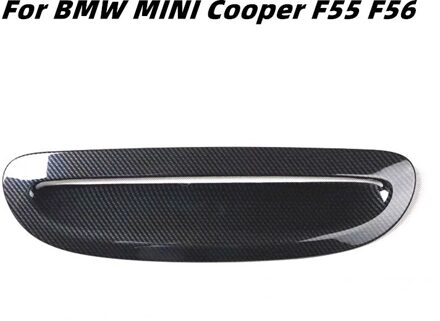 Voor Bmw Mini Cooper F55 F56 F57 Motorkap Luchtinlaat Trim Strip Carbon Fiber Stijl Auto Kap Verfraaiing Accessoires roze zwart