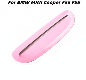 Voor Bmw Mini Cooper F55 F56 F57 Motorkap Luchtinlaat Trim Strip Carbon Fiber Stijl Auto Kap Verfraaiing Accessoires roze