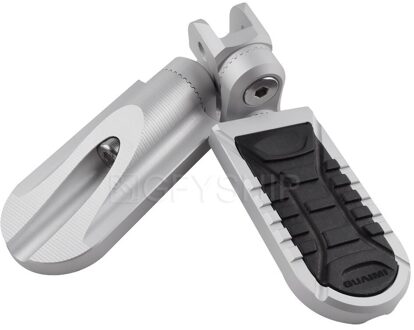 Voor Bmw R1150GS 1999 Tot 2004 R1100GS 1994-1999 R 1150 Gs Motorfiets Voetsteun Draaibare Rider Verstelbare Voetsteunen rust Driver zilver met adapter