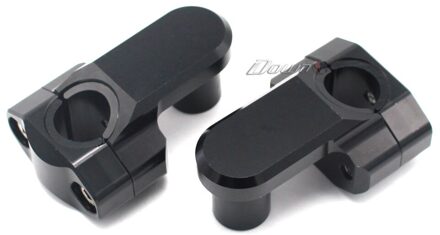 Voor CFMOTO CF150NK 400NK 650NK 1 paar 7/8 "CNC Aluminium Stuur Fat Bar Mount Klemmen Risers zwart