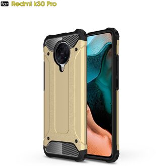 Voor Coque Xiaomi Poco F2 Pro Case Little F2 Pro Heavy Armor Slim Hard Rubber Cover Silicone Telefoon Gevallen Voor xiaomi Poco F2 Pro goud