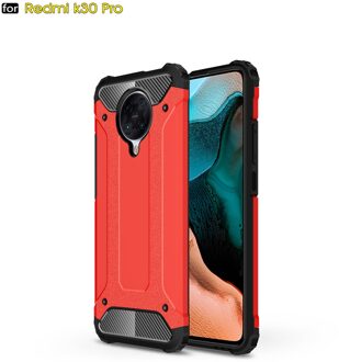 Voor Coque Xiaomi Poco F2 Pro Case Little F2 Pro Heavy Armor Slim Hard Rubber Cover Silicone Telefoon Gevallen Voor xiaomi Poco F2 Pro rood