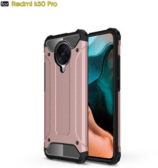 Voor Coque Xiaomi Poco F2 Pro Case Little F2 Pro Heavy Armor Slim Hard Rubber Cover Silicone Telefoon Gevallen Voor xiaomi Poco F2 Pro roos goud