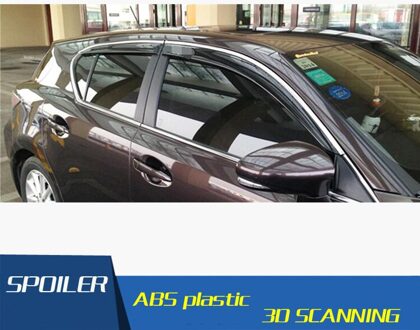 Voor CT200H lexus Plastic Window Visor Vent Shades Zon Regen Deflector Guard Voor CT200H lexus Auto Accessoires 4 stks/set