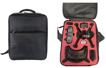 Voor Dji Fpv Combo Drone Tas Professtional Nylon Waterdichte Draagbare Opslag Zakken Carrying Travel Case Schouder Doos Rugzak Rood