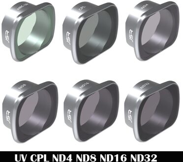 Voor Dji Fpv Racing Combo Nd Drone Filter ND4/8/16/32/64 Neutrale Dichtheid Ndpl Polar Kit camera Accessoires Bescherming Set 6in1
