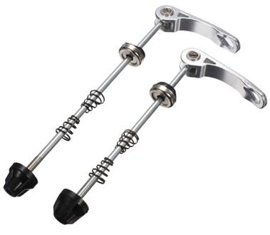 Voor En Achter Snelspanners Holle As Set Onderdelen Voor Mountainbike Racefiets Accessoires zilver