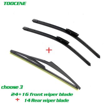 Voor en Achter Wisser Voor Renault Clio 3 (Hatchback) 2005-2007 Voorruit Rubber Borstel Auto Accessoires 24 + 16 + 14 choose 4