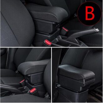 Voor Fiat Grande Armsteun Doos Centrale Winkel Inhoud Armsteun Doos B zwart zwart lijn