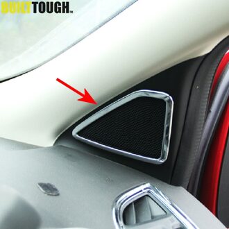 Voor Ford Escape Kuga Chrome Een Pijler Deur Stereo Speaker Cover Trim Bezel Garneer kraag Surround