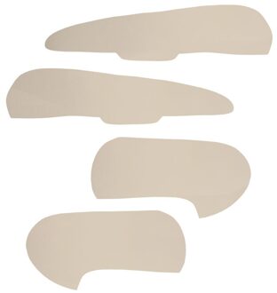 Voor Ford Focus 2005 2006 2007 4 Stuks Auto Interieur Deurklink Armsteun/Deuren Panel Microfiber Leather Cover decor 4x door panel Beige