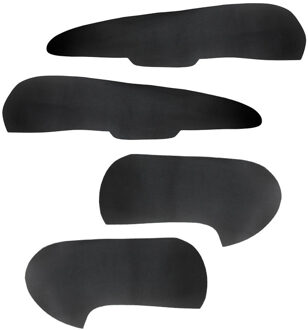 Voor Ford Focus 2005 2006 2007 4 Stuks Auto Interieur Deurklink Armsteun/Deuren Panel Microfiber Leather Cover decor 4x door panel zwart