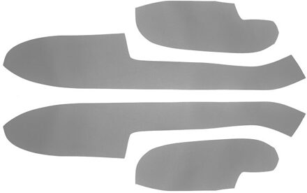 Voor Ford Focus 2005 2006 2007 4 Stuks Auto Interieur Deurklink Armsteun/Deuren Panel Microfiber Leather Cover decor 4xdoor armrest grijs