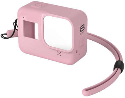Voor Gopro 8 Accessoire Kleurrijke Zachte Siliconen Case Huid Beschermende Shell Behuizing Voor Go Pro Hero 8 Zwart Actie Camera roze