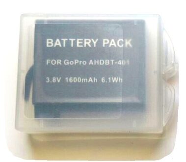 Voor Gopro Hero 4 Batterij 3.8 V bateria Hero 4 Batterij USB DUAL Charger battery case Voor Hero4 Zilver/ zwart Action accessoires D package
