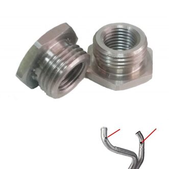 Voor Harley FLSTF FATBOY Erfgoed Softai O2 Zuurstof Sensor Poort Plug Adapters Dual Schroefdraad Adapter 18-12mm Uitlaat leidingen Bungs