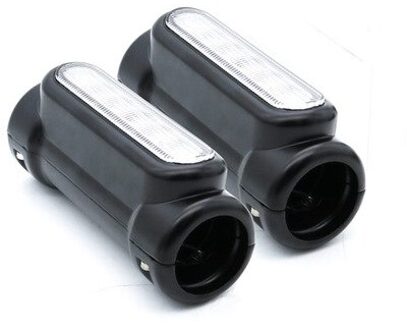 Voor Harley Victory Road King Street Glide Softail Fat Boy Motorfiets Snelweg Bar Switchback Richtingaanwijzer Wit Amber LED zwart