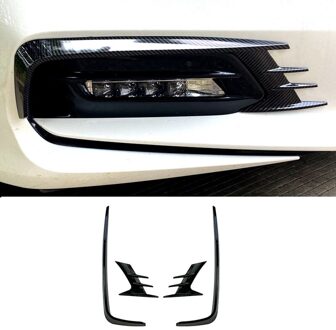 Voor Honda Accord 10Th Carbon Fiber Voorbumper Spoiler Spoilers Auto Mistlampen Decoratieve Cover
