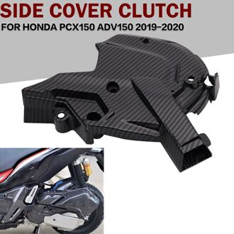 Voor Honda ADV150 PCX150 Carbon Fiber Patroon Links Doos Voorkant Motorkap Toepasselijk Jaar +