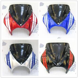 Voor Honda CB400 XJR400 ZRX400 CB1300 Vtec Gewijzigd Kap Lijkwade Koplamp Cover Voorruit Imitatie Carbon Fiber MULTI