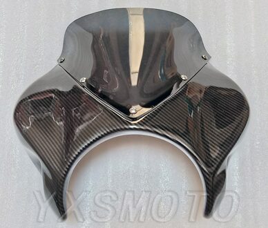 Voor Honda CB400 XJR400 ZRX400 CB1300 Vtec Gewijzigd Kap Lijkwade Koplamp Cover Voorruit Imitatie Carbon Fiber windshield