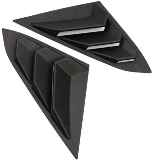 Voor Honda Civic Mat Zwart Achterruit Lamellen Luiken Cover Trim