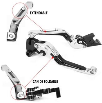 Voor Honda PCX125 PC150 Pc 125 150 Cnc Motorfiets Vouwen Uitschuifbare Koppeling Rem Hevels zilver