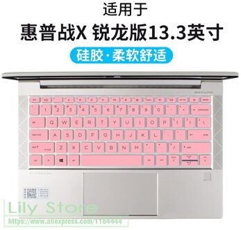 Voor Hp Elitebook 835 G8 G7 / 830 G7 13.3 Inchlaptop Siliconen Toetsenbord Cover Beschermer Huid roze