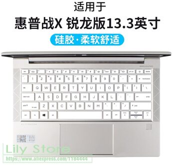Voor Hp Elitebook 835 G8 G7 / 830 G7 13.3 Inchlaptop Siliconen Toetsenbord Cover Beschermer Huid wit