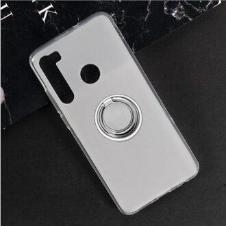 Voor Htc Desire 20 Pro 6.5 "Desire20 20Pro Terug Ring Holder Bracket Telefoon Case Cover Telefoon Tpu Zachte Siliconen gevallen Ring Case wit