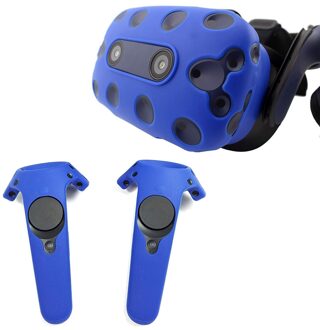 Voor Htc Vive Pro Vr Virtual Reality Headset Siliconen Rubber Vr Bril Helm Controller Handvat Case Shell Silicone Case Cover