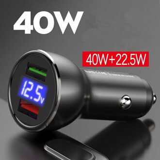Voor Huawei Auto Super Lader 40W 22.5W 30W Warp Dual Usb Snel Opladen Adapter Voor Mate 30 20 Pro 5G 10 9 P40 P30 Pro P20 Oeplus nee kabel