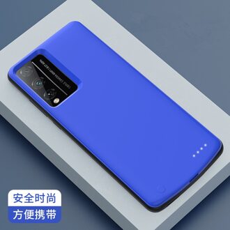 Voor Huawei Honor Play 4T Pro Battery Charger Case 6800Mah Oplaadbare Backup Powerbank Case Voor Huawei Honor Play 4T Pro Blauw
